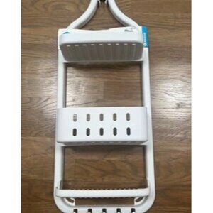 New Cade Hanging Shower Organizer Caddy, 26" x 10.56" x 5.03", White